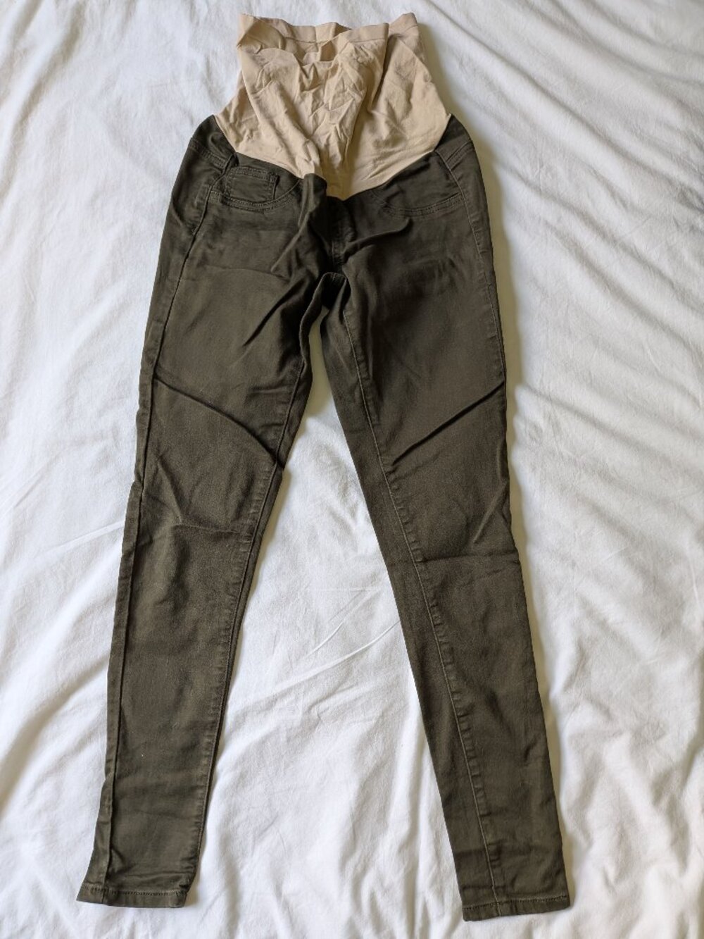 Indigo Blue Olive Maternity Skinny Pants - XS